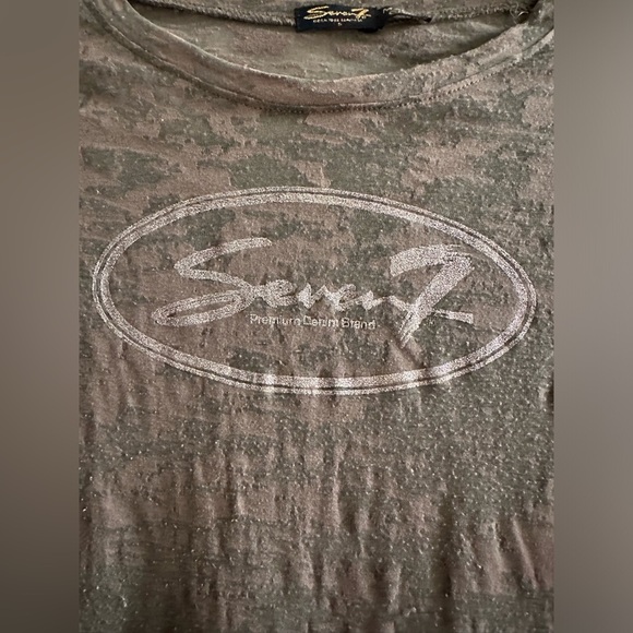 Seven7 Women's Gray Long Sleeve Top - Picture 2 of 5